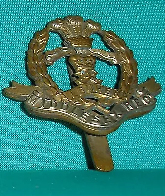 Genuine Middlesex Regiment Bi Metal  Cap Badge (R22) • £3.99