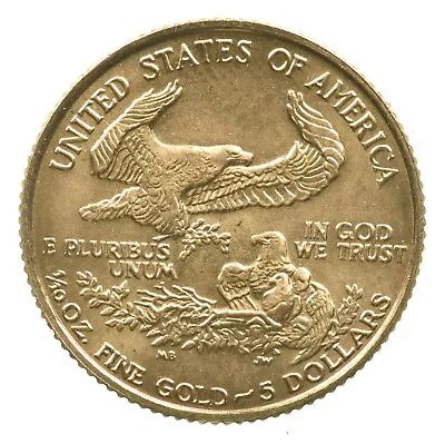Random Date 1986-2023 $5 1/10 Th Oz Gold American Eagle US Mint BU • $259.64