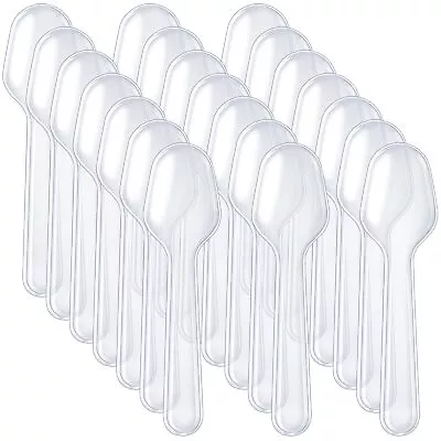 500 Pcs Disposable Clear Plastic Mini Spoons Tasting Spoons Small Dessert S... • $20.66