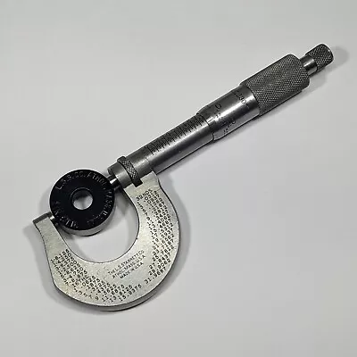 Starrett 1230 Stainless Steel Micrometer 0-1  W/ Setting Standard - Vintage • $114.95