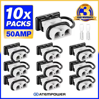 Atem Power 10x  For Anderson Plug Dust Cover Cap Style Connectors 50AMP Battery • $25.95