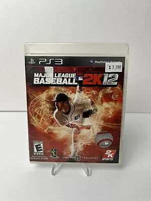 Major League Baseball 2K12 For Sony PlayStation 3 PS3 Complete In Box CIB Good • $4.90