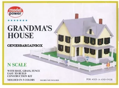 N Scale GRANDMA'S HOUSE Kit Model Power New In Sealed Box 1556 • $32.24