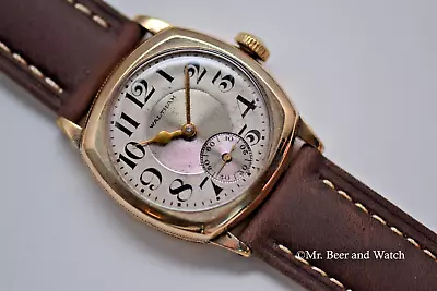 1934 Vintage Waltham Art Deco Watch 7j 3/0 361 10KT Gold Filled Serviced! • $39.99