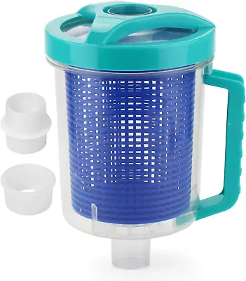 Pool Leaf Canister Catcher For Pool Vacuum With Mesh Basket In-Line Leaf Catche • $44.99