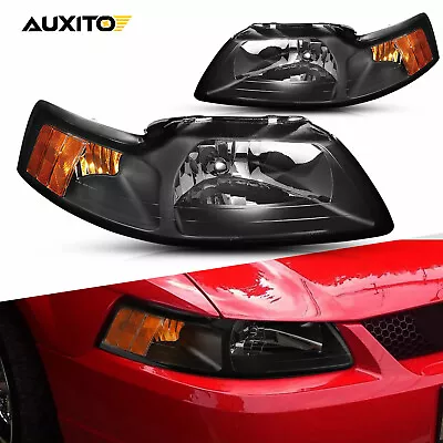 For 1999 2000 2001-2004 Mustang Ford Halogen Headlights Pair Left & Right Side • $69.99