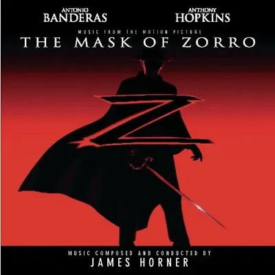 James Horner : The Mask Of Zorro: MUSIC FROM THE MOTION PICTURE CD (1998) • £3.99