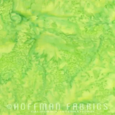 $4.63 • Buy Batik Quilting Fabric - French Lime #F071 - Hoffman Watercolours - 100% Cotton
