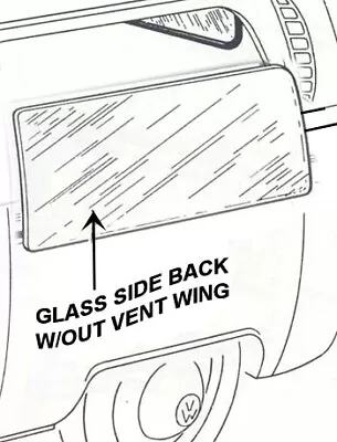 VW Vintage Parts Glass Side Back Window With Out Vent Wing Lor R Bus '68-'79 • $175