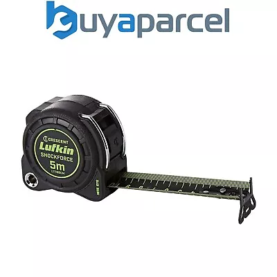 Crescent Lufkin 5m Shockforce Night Eye Dual Sided Metric Tape Measure LUFNEDS5M • £28.49