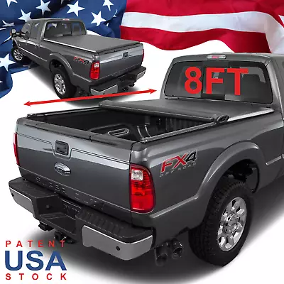 Soft Roll-Up Bed Tonneau Cover For 1999-2016 F250 F350 F450 Super Duty 8FT Bed • $171.90