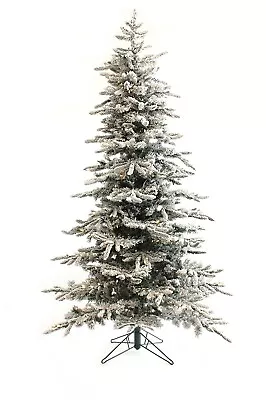 5ft Pre-lit Slim Flocked Artificial Xmas Christmas Tree W/ Stand Holiday Home • $221.84