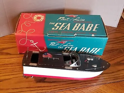 Vintage 1960's The Fleet Line SEA BABE Battery Powered Boat W/Box (L1) • $250