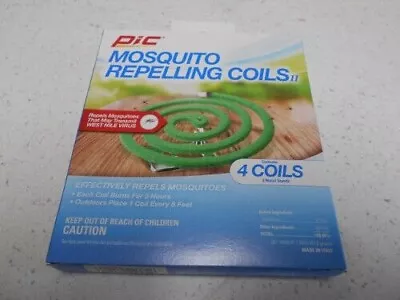 NEW 1 PIC Citronella Repelling Coils (4 COILS & 2 METAL STANDS) FREE SHIPPING • $8.09