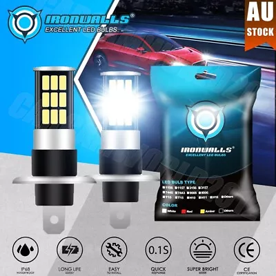 H1 LED Headlight Fog Driving Light Globes 80W 6000K Super White Lamp Xenon Bulbs • $25.99