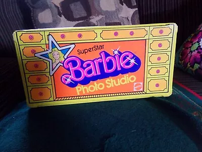 Mattel  Superstar Barbie  1977 Photo Studio Case Camera Lights Stand Vintage • $55