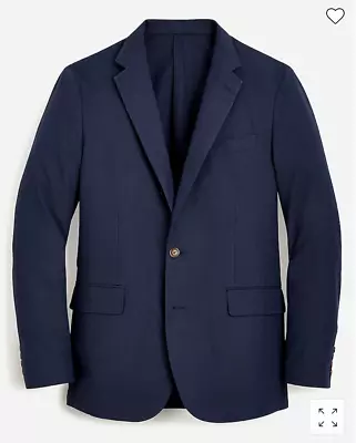 J.Crew $248 Ludlow Slim Fit Unstructured Suit Jacket Cotton Linen 36S AU428 • $150