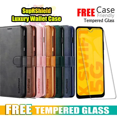 For Optus X Swift 5G Smart Wallet Leather Case Shockproof Flip Card Magnet Cover • $10.95