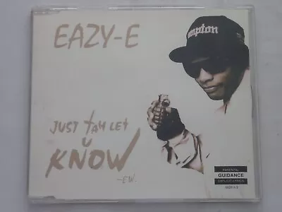 Eazy-E - Just Tah Let You Know CD Single Hip-Hop West Coast Rap Gangsta Easy E • £4.95