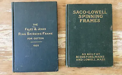 Vintage Industrial Catalog Saco Lowell Spinning Frames Textile Mill Machine 1919 • $20