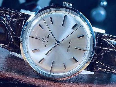 1961 MOVADO KINGMATIC S SUB-SEA AUTOMATIC SELF WINDING WRIST WATCH Keep Time BOX • $666