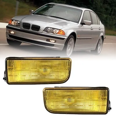 Fog Lights For 1992-1999 BMW E36 M3 3 Series 318i 323i  Front Bumper Yellow Lens • $37.99