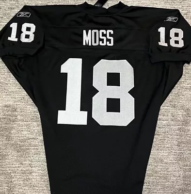 Randy Moss Authentic Oakland Raiders NFL Jersey Sz 54 Stitched New With Tags Nwt • $149.99