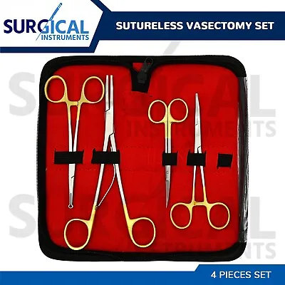 4 Pieces Sutureless Vasectomy Surgery Set Surgical Instruments German Grade • $34.90