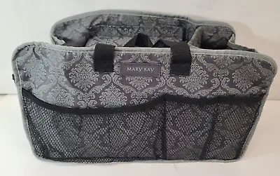 Mary Kay Tote Black Grey Consultant Cosmetic Caddy Storage Tote Bag Organizer • $11.49