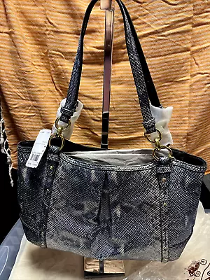 Coach F22231 Alexandra Chain Embossed Exotic Tote  NWT $428 • $321