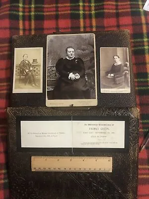 1 X In Memoriam Card📕2 X CDV Cards 4”x 2.5” + 1 X Mantle Piece Card 6.5”x 4” #5 • £16.85