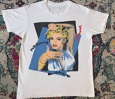 Madonna Strike A Pose 1990 Blond Ambition Tour T-Shirt Vintage Men Gift Tee • $18.95