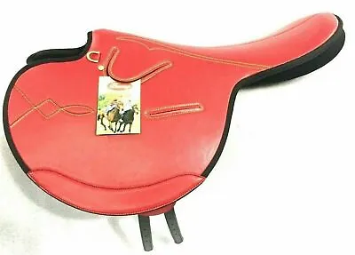 Beautiful Synthetic Race Exercise Horse Red Saddle Light Weight • $120.39