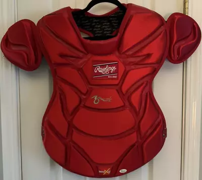 Yadier Molina Autographed Chest Protector JSA • $340