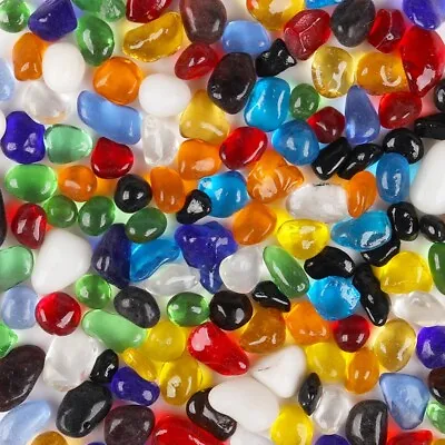 200g DIY Clear Glass Mosaic Small Particles Irregular For Crafts Supplies Decor • $14.99