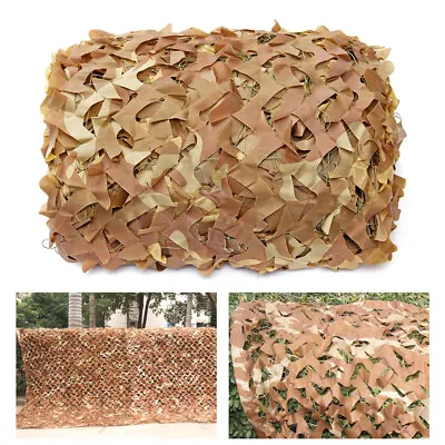 Woodland Desert Camo Netting Camouflage Camping Military Hunting Sunscreen Net • $16.92