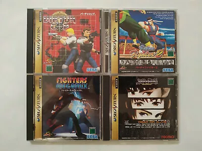Sega Saturn Lot Virtua Cop Virtua Fighter 2 Fighters Megamix Dead Or Alive NTSCJ • $51.81