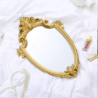 £10.94 • Buy Vintage Gold Ornate Wall Mirror Baroque Carved Framed Hanging Decorative Mirror
