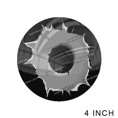 $4.95 • Buy Premium 4  Custom Gloss Decal Sticker For Car Truck SUV Window - BULLET HOLE