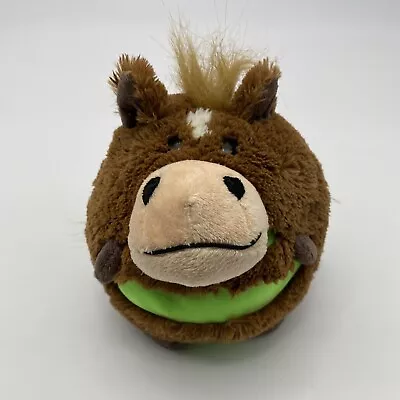 Mushabelly Chatter Horse Plush 9  Rare Green Tall Lightly Used Tested Works Nice • $24.99