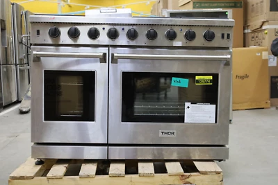 $3149 • Buy Thor Kitchen LRG4807U 48  Stainless 6 Burner Professional Gas Range #129774