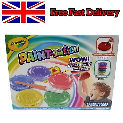 Crayola Paint-sation 5 Paint Pods No Spill Paint Station • £9.95