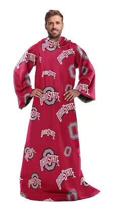 Northwest NCAA Ohio State Buckeyes Toss Silk Touch Comfy Throw With Sleeves • $49.99