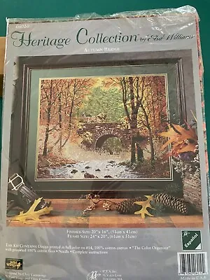 Elsa Williams Needlepoint Kit  Autumn Bridge  • $12