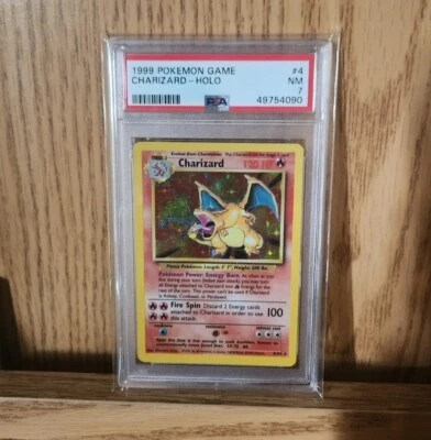 $215.50 • Buy 1999 Pokemon TCG Charizard Holo Base PSA 7 4/102