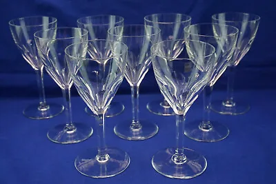 Val St Lambert Gevaert (9) Water Goblets 7 3/8  • $199.88