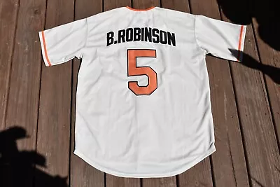 New! Brooks Robinson Baltimore Orioles Home Cream Baseball Jersey Men's Large • $45