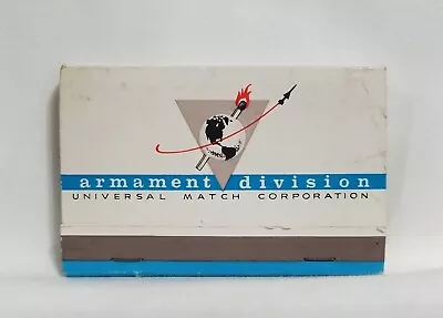 Vintage Universal Match Corp Armament Division Rocket Matchbook Advertising Full • $14.99