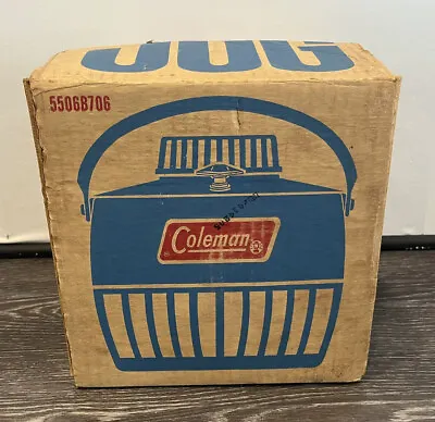 $30 • Buy Vintage Coleman One Gallon Jug Blue With Box