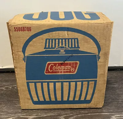 Vintage Coleman One Gallon Jug Blue With Box • $30